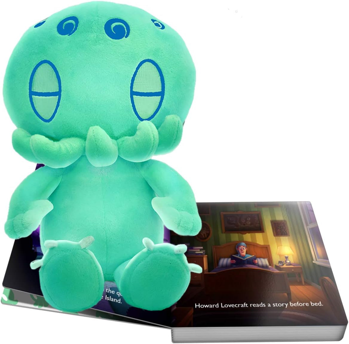 Sweet Dreams Cthulhu & Glow-In-The-Dark Plush Bedtime Bundle (Standard Plush (12 Inches))