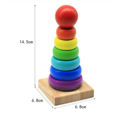 Montessori Wooden Toys for Babies 1 2 3 Years Boy Girl Gift Baby Development Games Wood Puzzle for Kids Educational Learning Toy