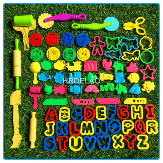 2021 DIY Slimes Play Dough Tools Accessories Plasticine Modeling Soft Clay Kits Sets Cutters Moulds Educational Toy for Children