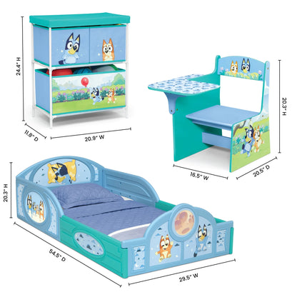 3-Piece Toddler Bedroom Set by , Blue