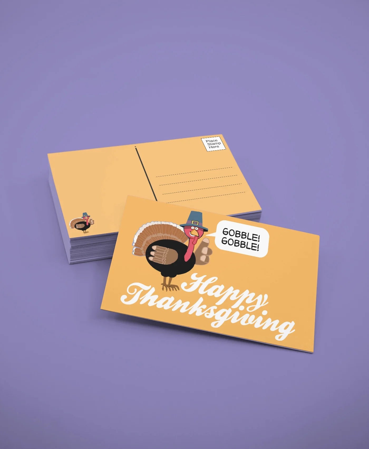 Funny Turkey Thanksgiving Postcards - 4 X 6 Happy Thanksgiving Postcards - 40 Thanksgiving Postcards - 17040