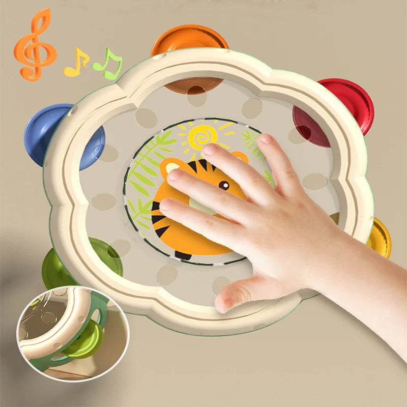 Baby Toys 6 12 Months Musical Instruments Hand Drum Shaking Rattlers Infant Kids Montessori Interactive Music Educational Toys