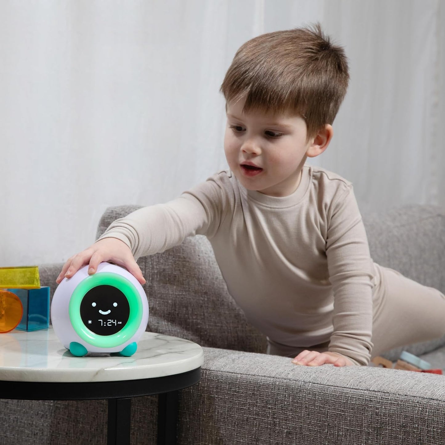 Mella: Ready to Rise Children'S Sleep Trainer, Night Light, Sound Machine and OK to Wake Alarm Clock for Toddlers and Kids - Arctic Blue