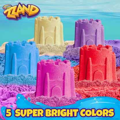 Hydro Zzand Play Sand Art Kit – 10 Individual Colored Castle Molded Bulk Pack – Satisfying Sensory Art – Therapeutic Sand Party Favor Birthday Gift for Boys & Girls 3+