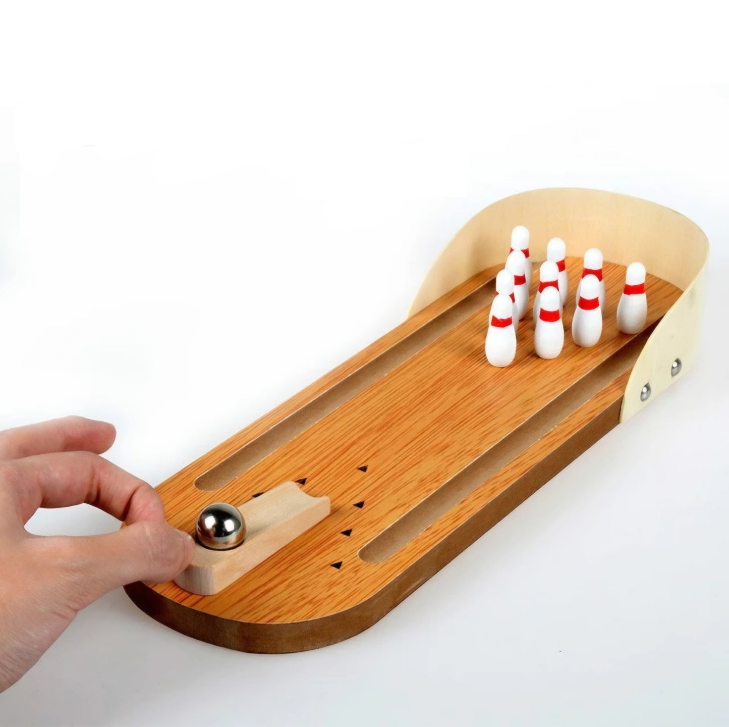 Mini Wooden Bowling Tabletop Game