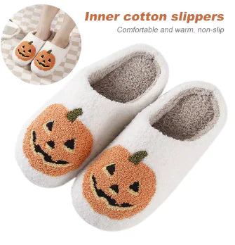 Halloween Pumpkin Slippers Non Slip