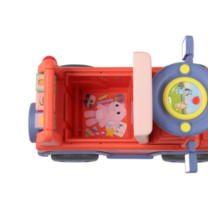 Licensed Interactive Ride-On Push Car for Boys and Girls, Foot-To-Floor, Ages 1-3, Orange