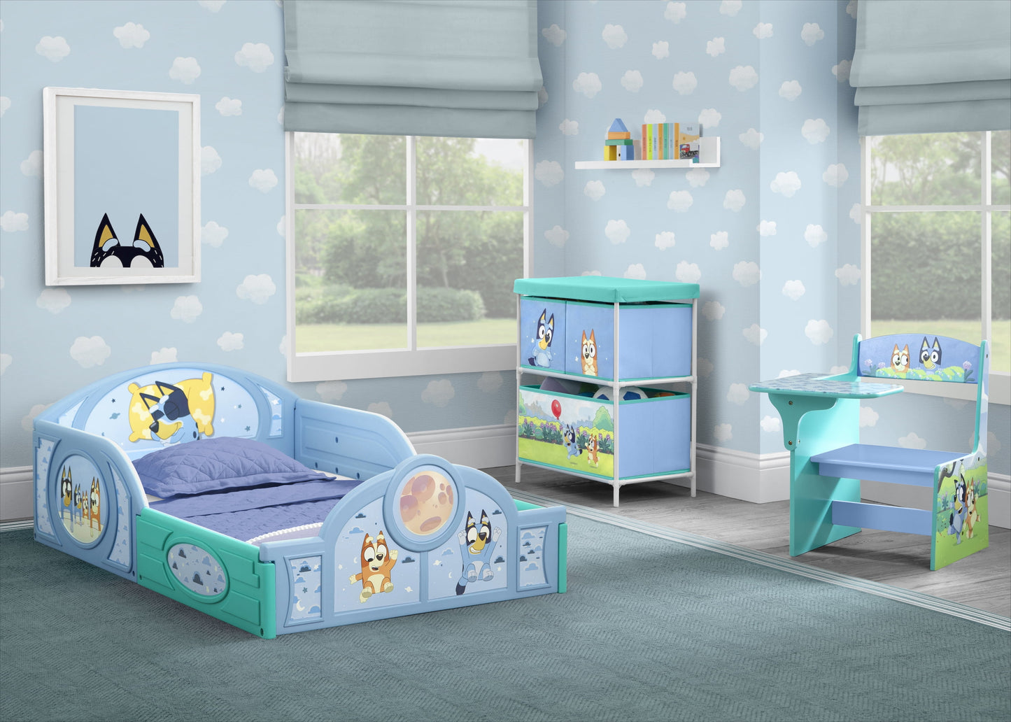 3-Piece Toddler Bedroom Set by , Blue