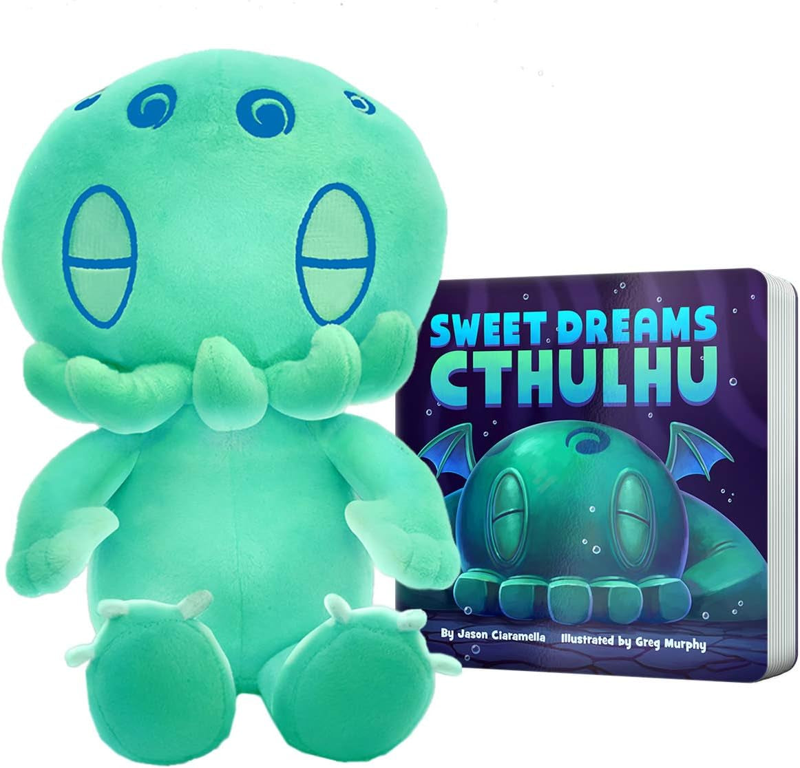 Sweet Dreams Cthulhu & Glow-In-The-Dark Plush Bedtime Bundle (Standard Plush (12 Inches))