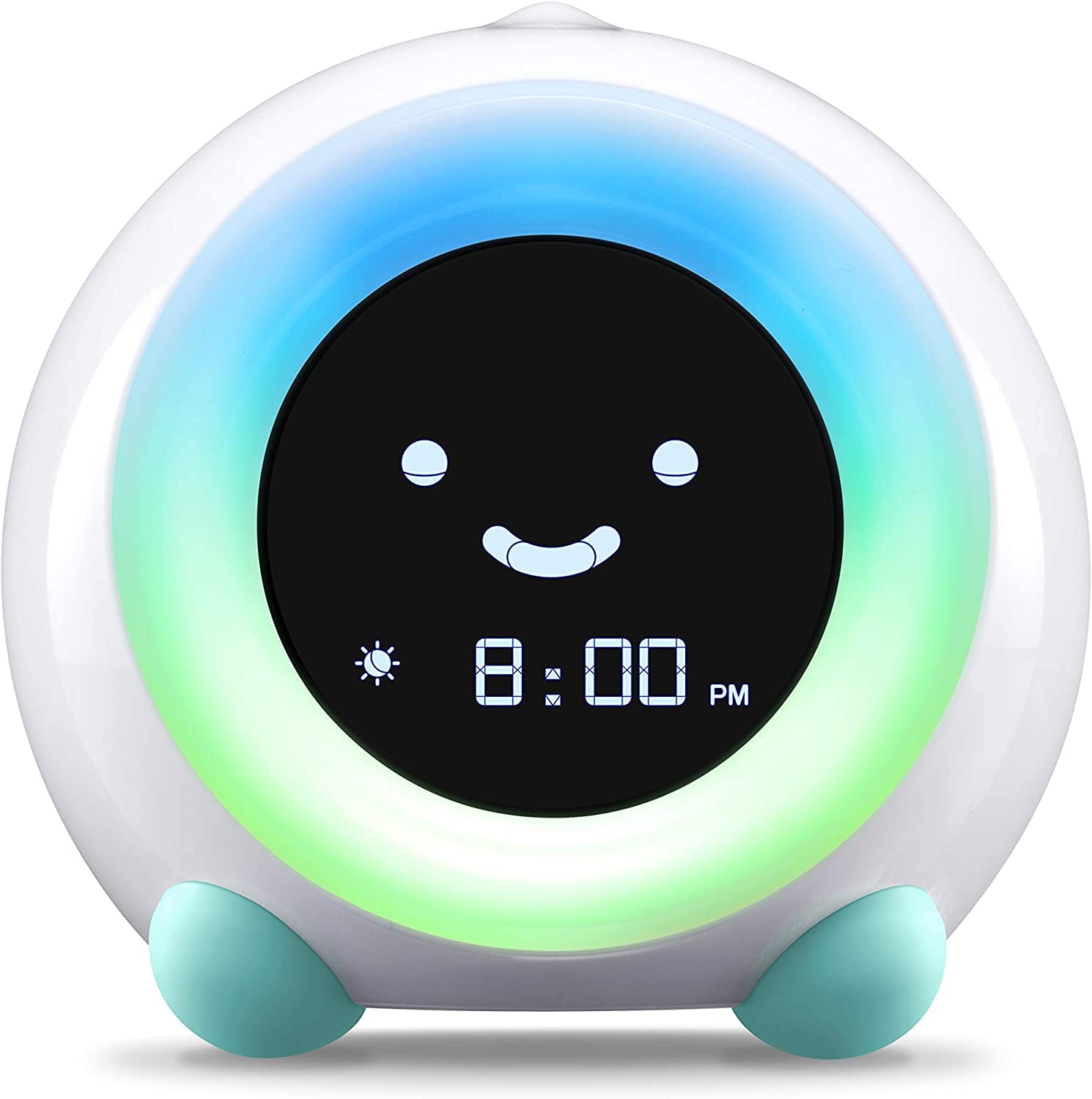 Mella: Ready to Rise Children'S Sleep Trainer, Night Light, Sound Machine and OK to Wake Alarm Clock for Toddlers and Kids - Arctic Blue