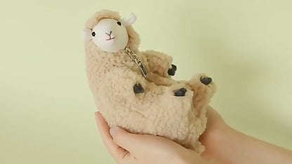 Lovely Sheep Soft Plush Toy W/ Detachable Clothes Simulation Lamb